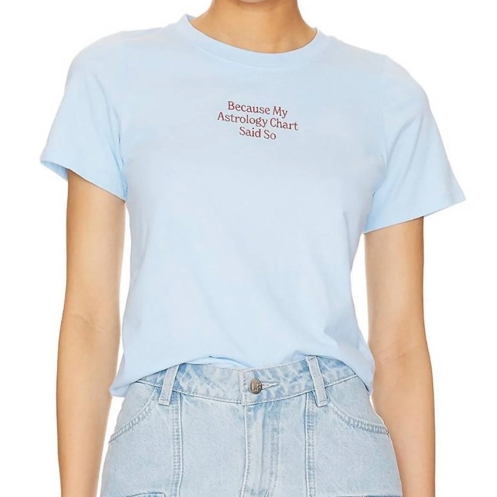 Mayfair Astrology Baby Tee Size M/L